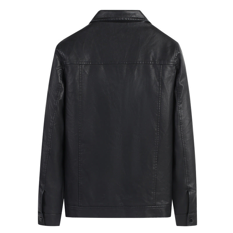 Men's Biker Jacket Made Of Faux Leather Skorter