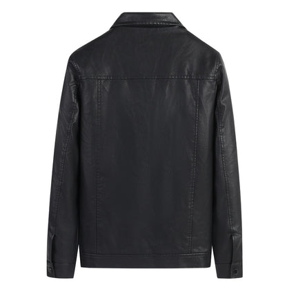 Men's Biker Jacket Made Of Faux Leather Skorter