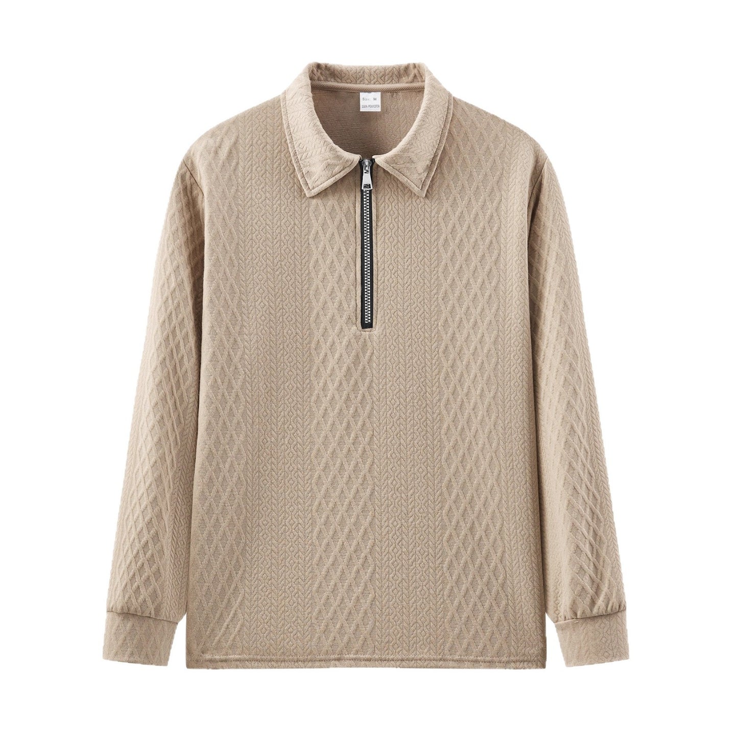 Men's sweatshirt with trendy stand-up collar and textured design Skorter