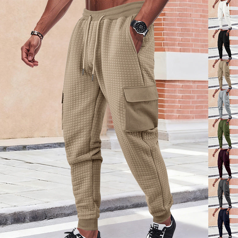 Men's cargo jogging pants with breathable side pockets and elastic waistband Skorter