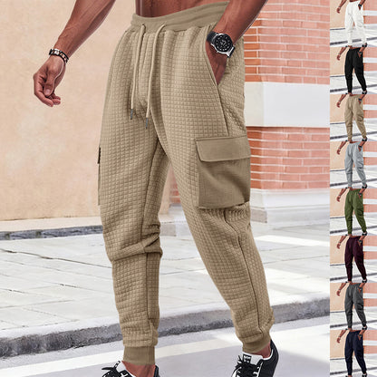 Men's cargo jogging pants with breathable side pockets and elastic waistband Skorter
