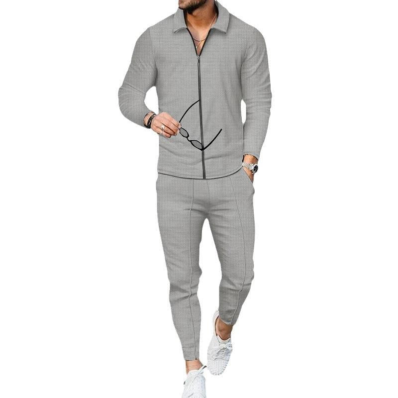 Men's sporty training overall with modern zipper and breathable inserts Skorter