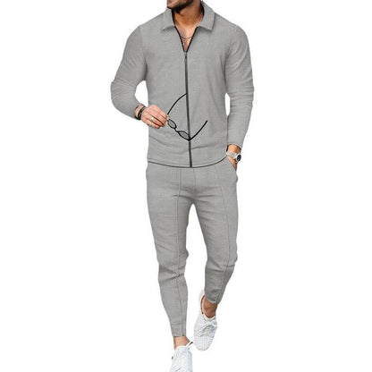 Men's sporty training overall with modern zipper and breathable inserts Skorter