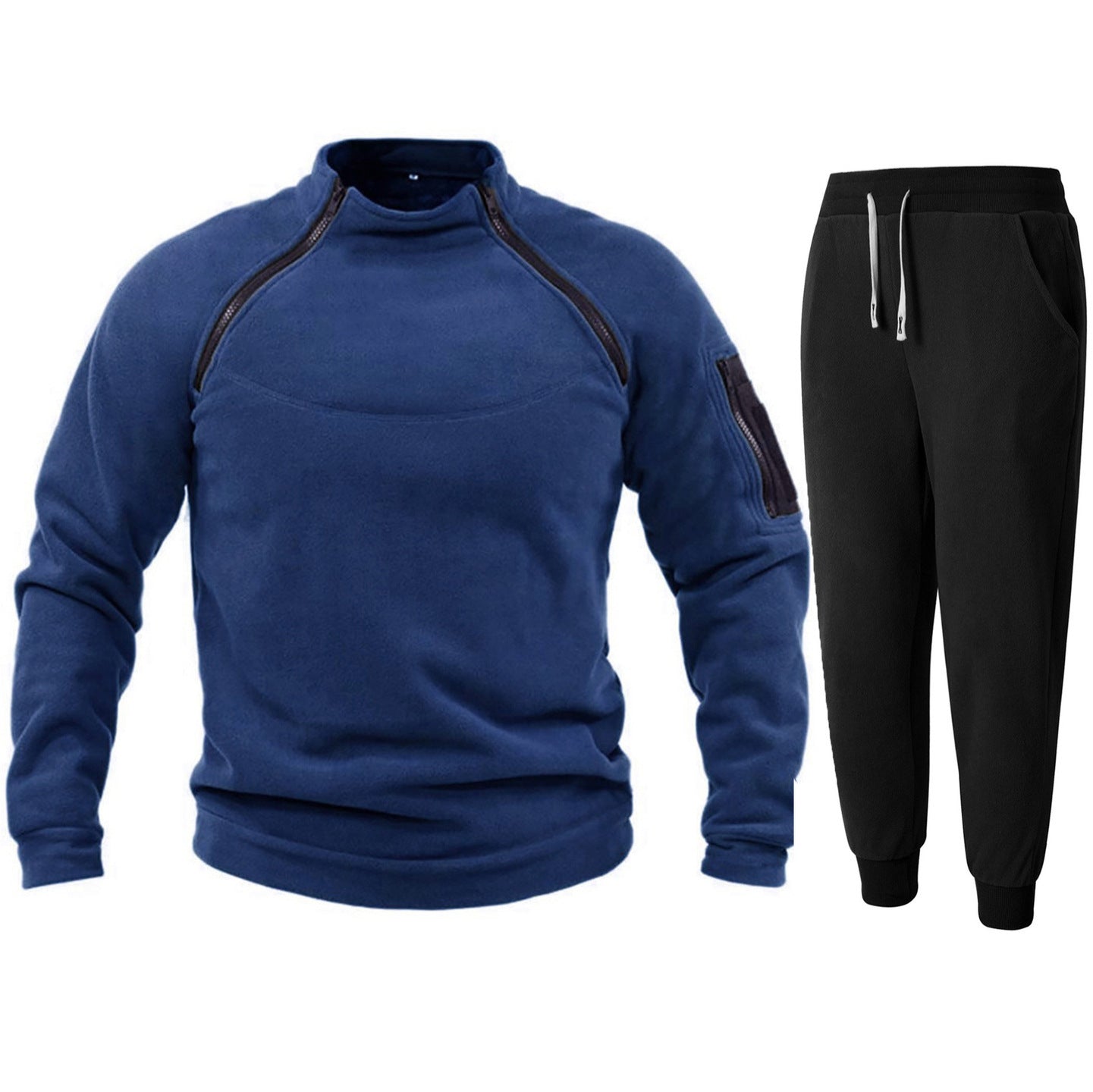 Men's functional fleece jacket with elastic sports pants Skorter