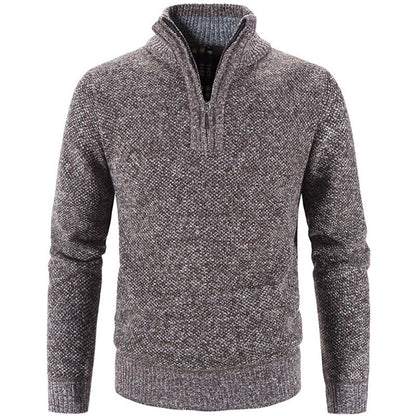 Men's stylish turtleneck sweater with elegant zipper Skorter