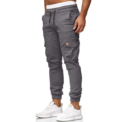 Men's cargo joggers with elastic waistband and practical pockets Skorter