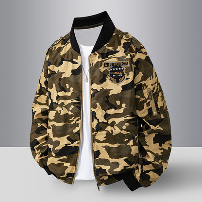 Men's Camouflage Bomber Jacket Skorter