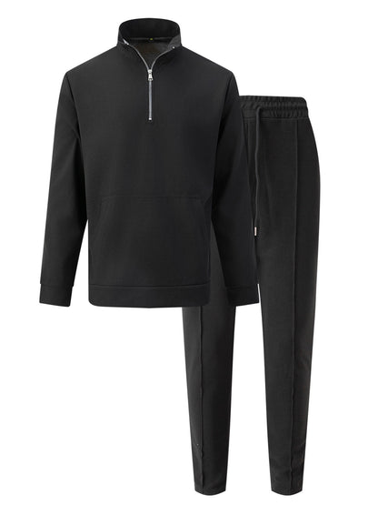 Men's Sporty Zip Sweater with Comfortable Jogging Pants Skorter