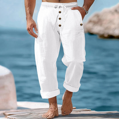 Men's loose beach pants with adjustable drawstring and practical side pockets Skorter