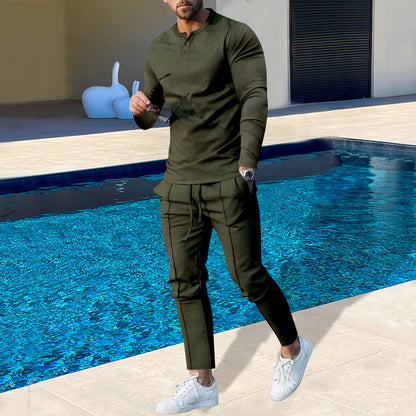 Men's cotton jogging suit with breathable properties and fashionable cut Skorter