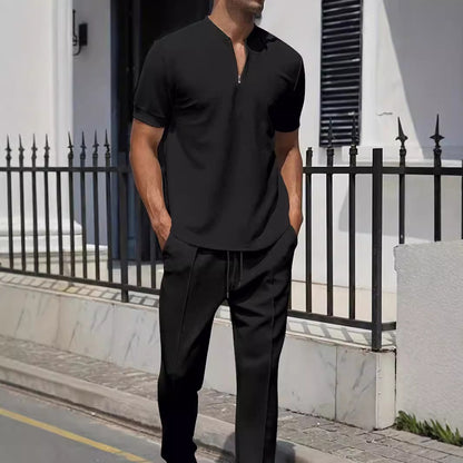 Men's sporty two-piece outfit with modern zipper and breathable materials Skorter