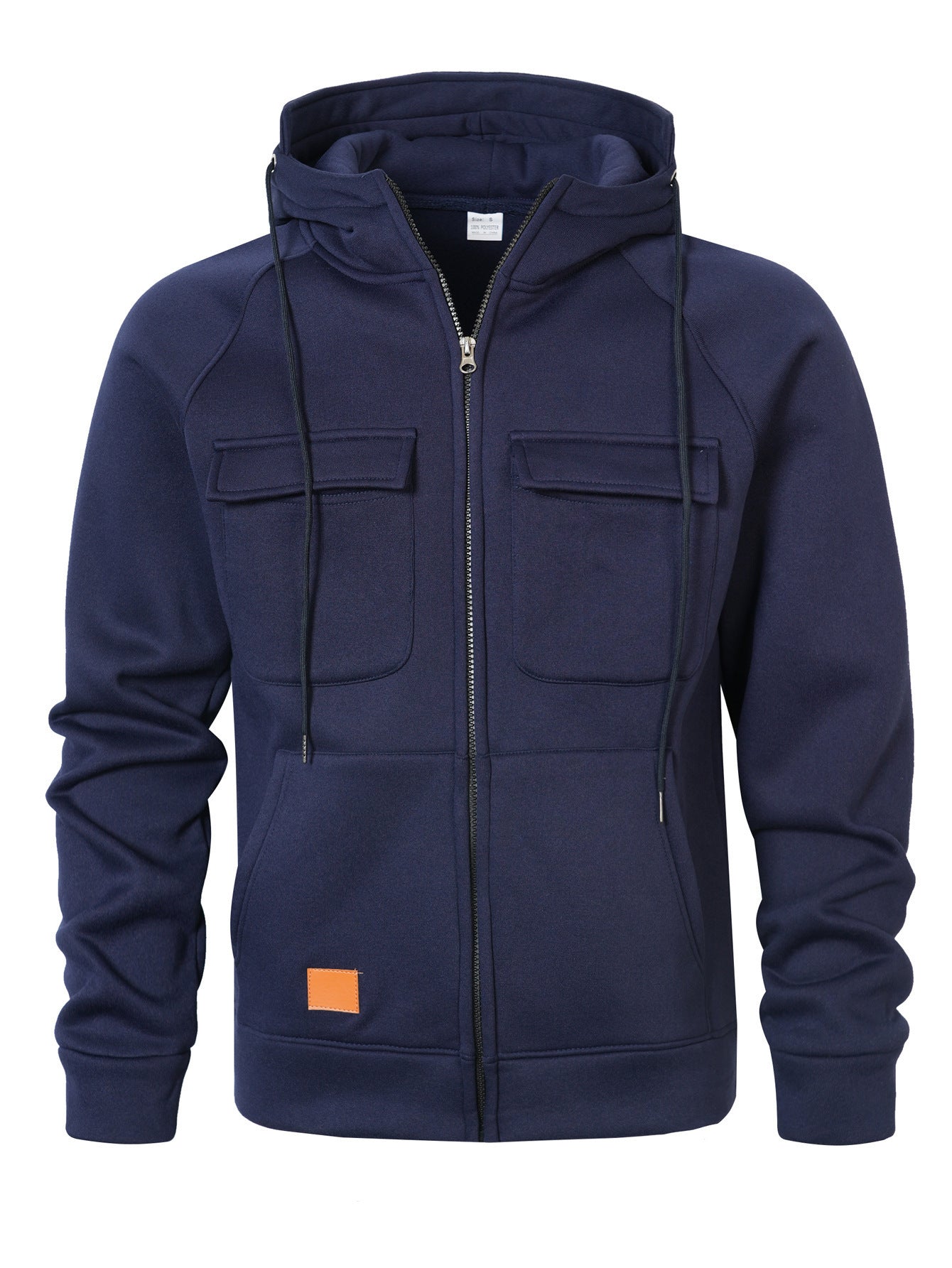Men's Stylish Hooded Jacket with Practical Pockets and Zipper Skorter