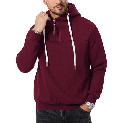 Men's stylish hoodie with innovative zipper and practical drawstrings Skorter