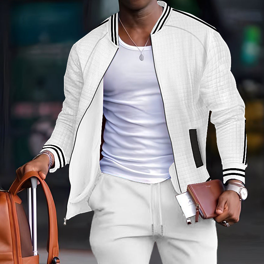 Men's sporty quilted jacket with modern cut and practical zip pockets Skorter