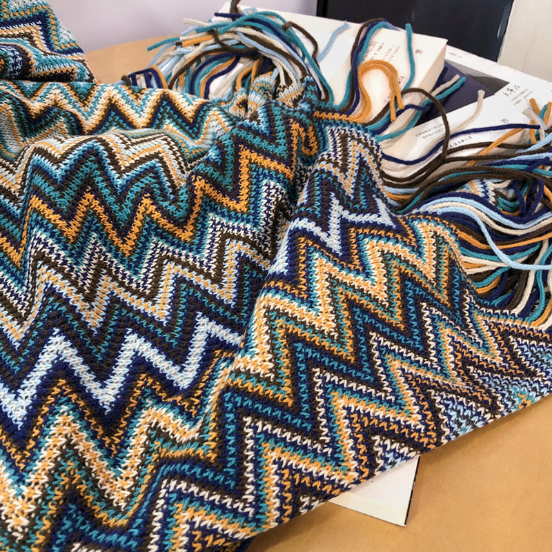 Skorter | Bohemia sofa rug cover rug summer knitted rug air conditioning rug