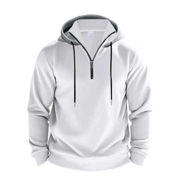 Men's sporty hoodie with half-zip and breathable material Skorter