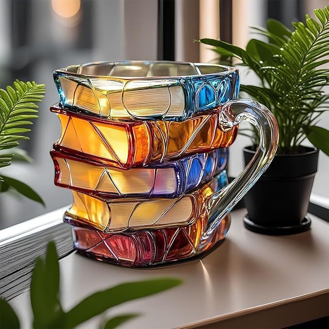 Skorter | BookCup 3D Mug – Hand-Painted Literature Mug in Book Shape