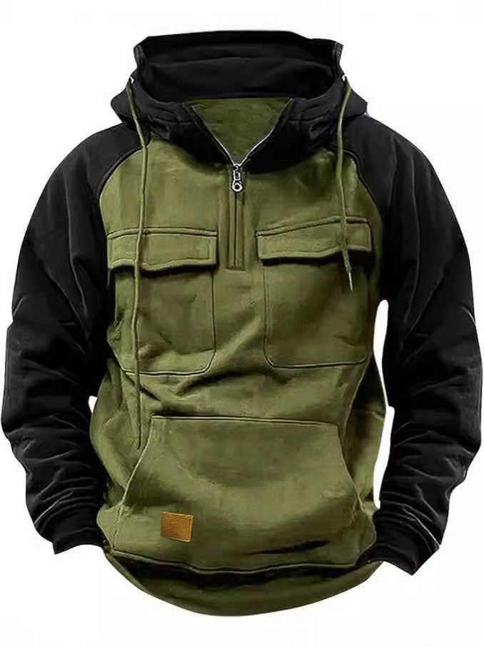 Men's stylish hoodie with functional pockets Skorter