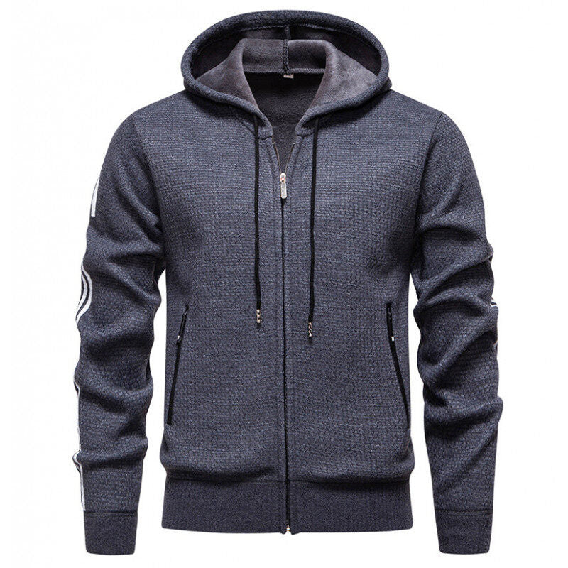 Men's sweat jacket with practical zippered pockets and modern design Skorter