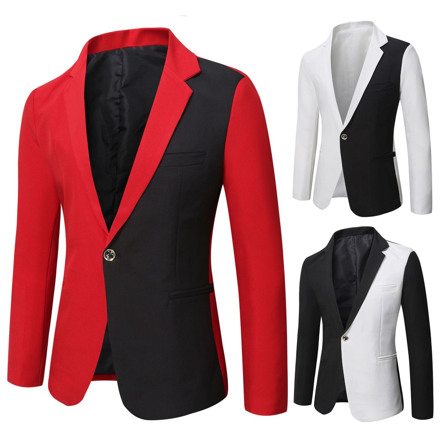 Men's stylish contrast blazer Skorter