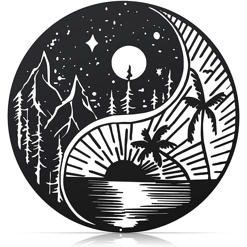 skorter | Black Metal Wall Art Home Decor