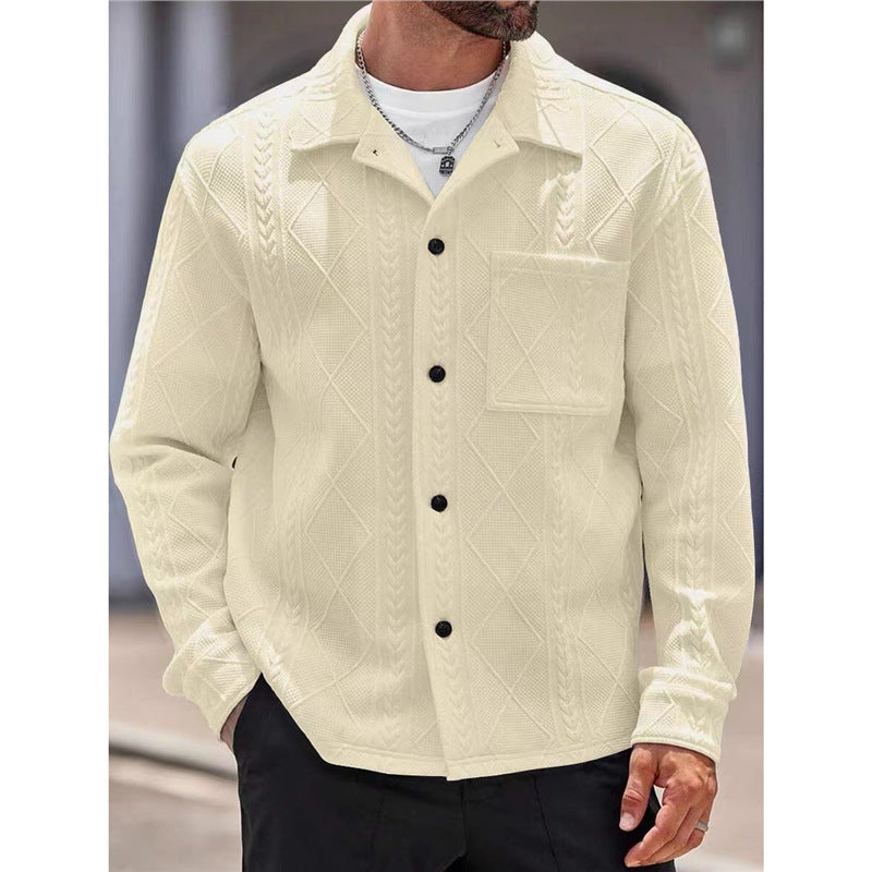 Men's textured leisure jacket Skorter