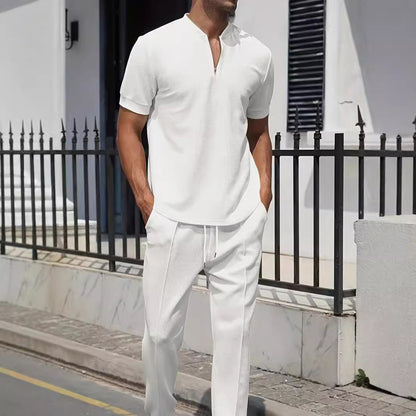 Men's sporty two-piece outfit with modern zipper and breathable materials Skorter