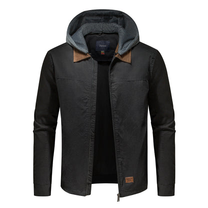 Men's utility jacket with detachable hoodie Skorter