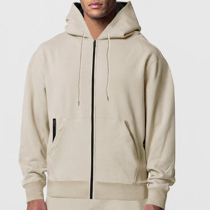 Men's zip-up hoodie with modern side pockets Skorter