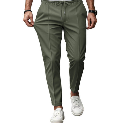 Men's stylish sports trousers with elastic waistband and practical side pockets Skorter