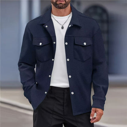 Men's versatile leisure jacket with modern pockets and button details Skorter