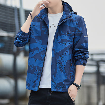 Men's Breathable Sports Jacket with Hood Skorter