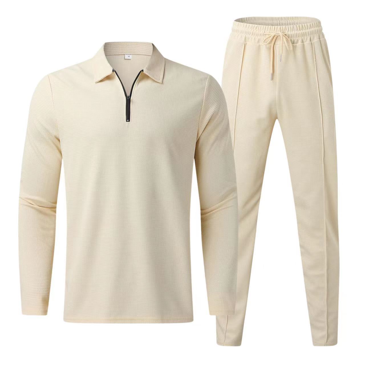 Men's Sporty Functional Set with Zipper Skorter