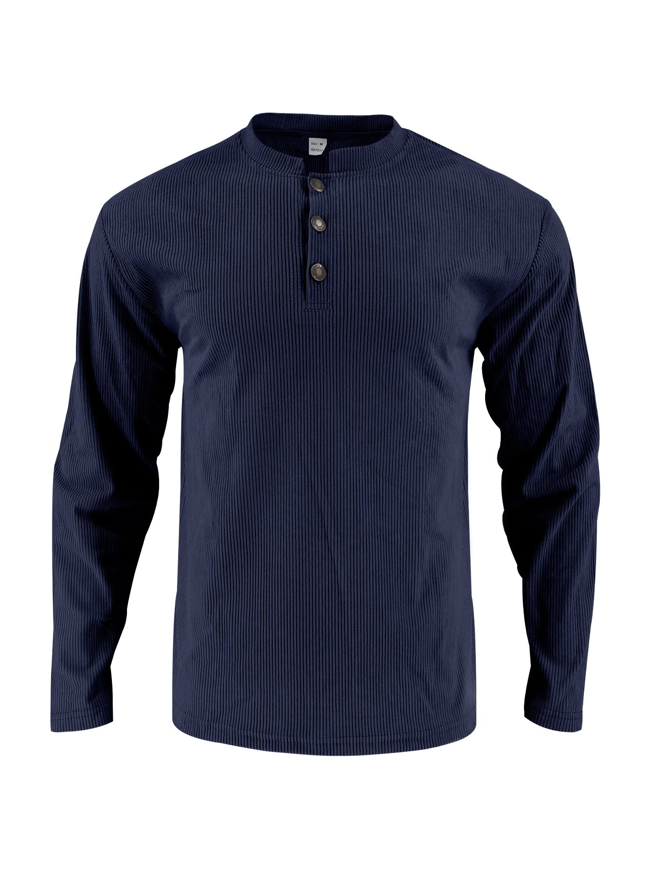 Men's long sleeve shirt with comfortable button placket and textured design Skorter