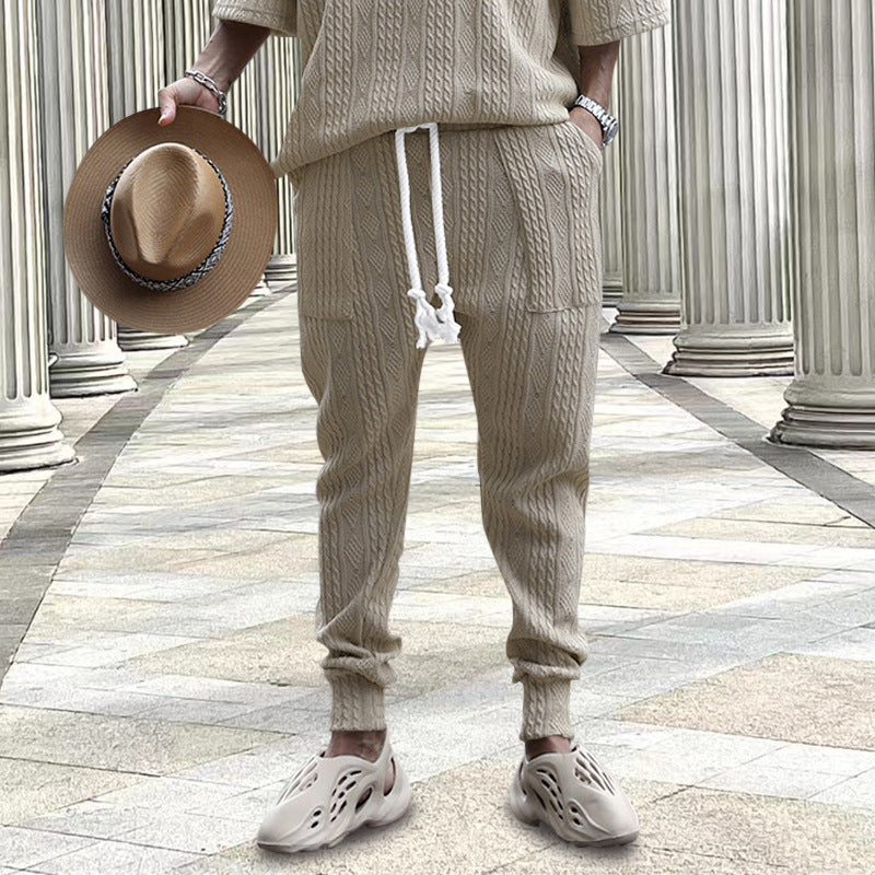 Men's urban leisure outfit with textured fabric quality Skorter