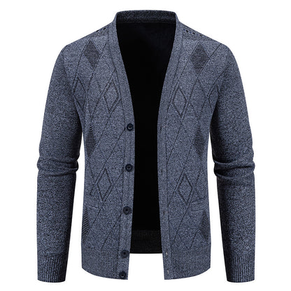 Herrkofta med elegant diamantstruktur Skorter