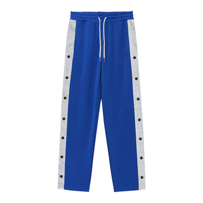 Men's sporty training pants with button design and elastic waistband Skorter