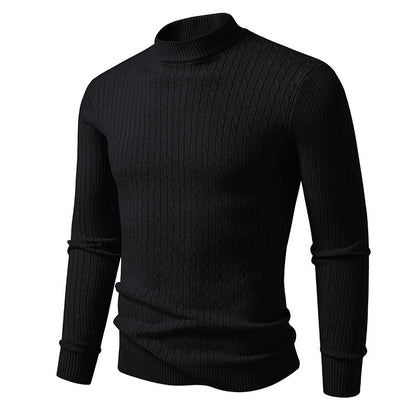 Men's turtleneck sweater made of textured knit Skorter