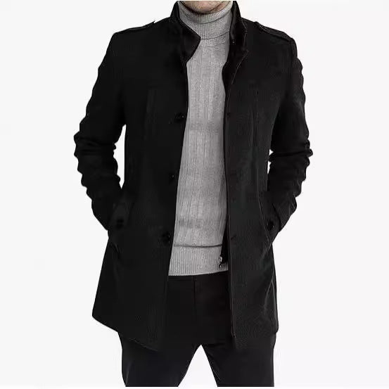 Men's stylish leisure jacket with protective collar and practical side pockets Skorter