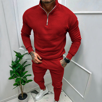 Men's sporty sweater with stand-up collar Skorter