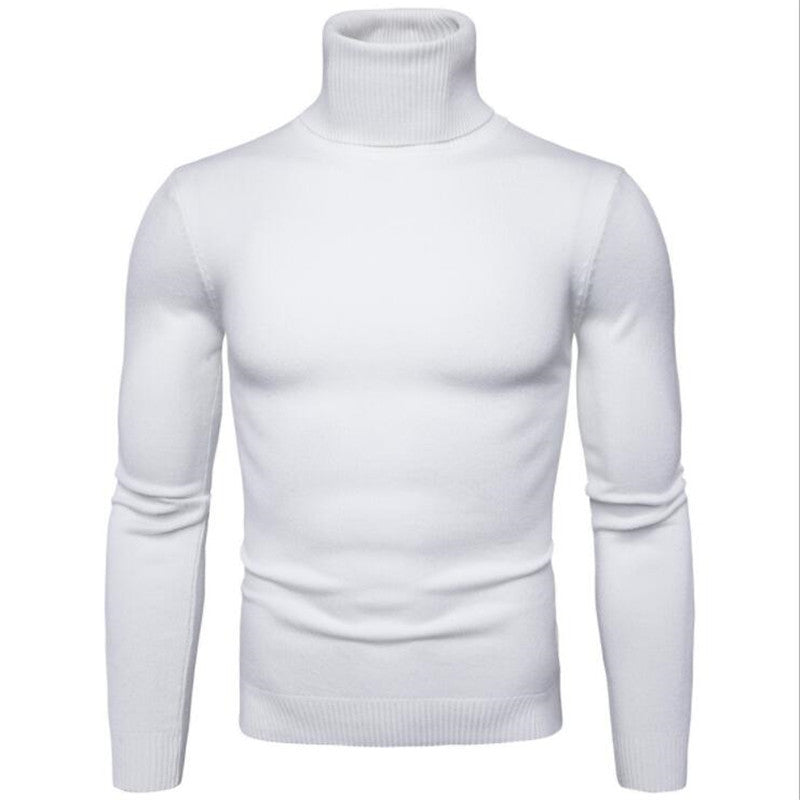 Men's elegant turtleneck sweater made of fine merino wool Skorter