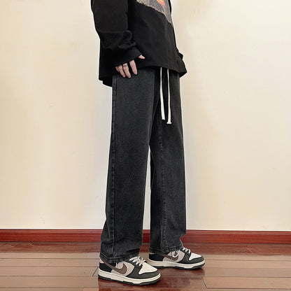 Men's loose Cargo Jeans with elastic waistband and practical pockets Skorter