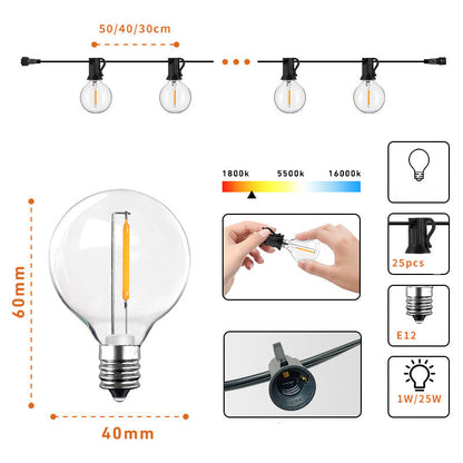 Skorter | Elegant Solar Bulb String Lights