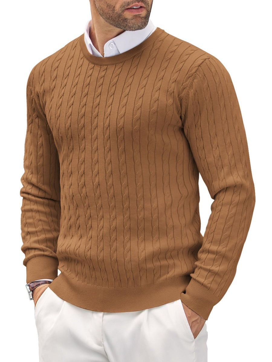 Men's knit sweater with herringbone pattern Skorter