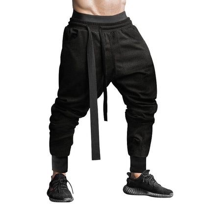 Men's stylish casual pants with elastic waistband and trendy drawstring Skorter