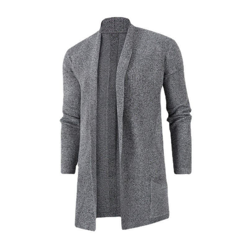 Herrkardigan med öppen design och minimalistiska fickor Skorter