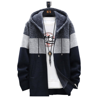 Men's stylish hoodie jacket with textured design Skorter