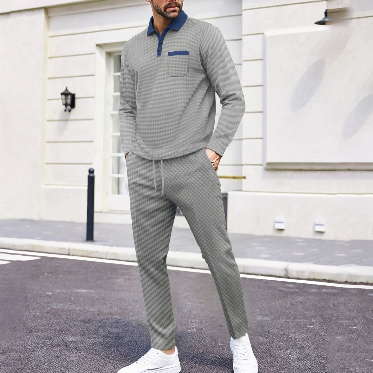 Men's stylish polyester tracksuit with breathable properties Skorter