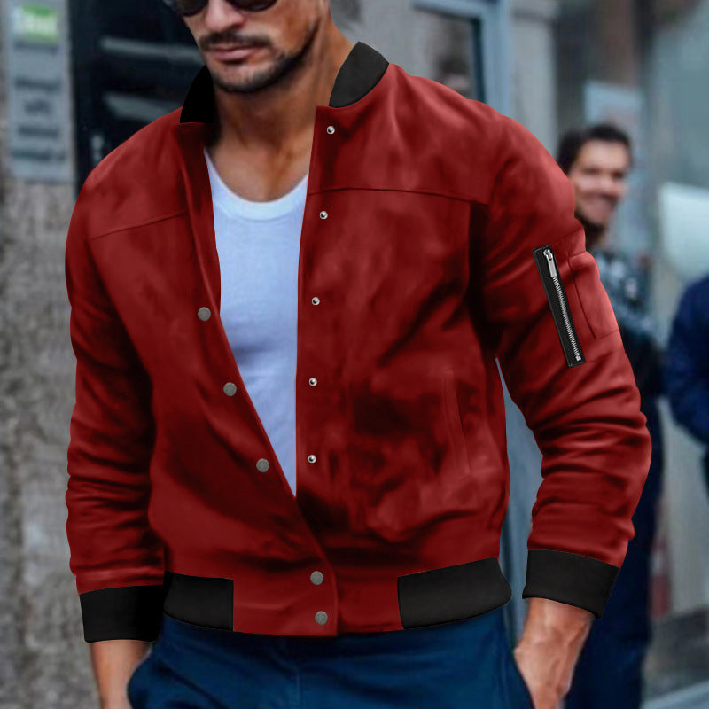 Herrbomberjacka med praktiska dragkedjefickor Skorter