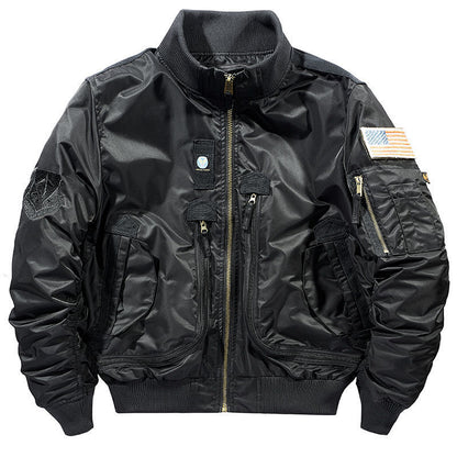 Men's Bomber Jacket with Functional Pockets and Durable Material Skorter